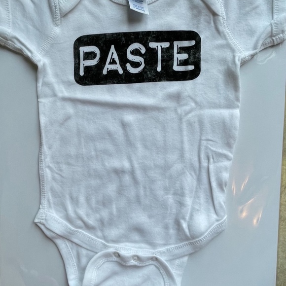 NEW! "Copy" and "Paste" onesies for twins. Size - 12 months - Picture 5 of 7